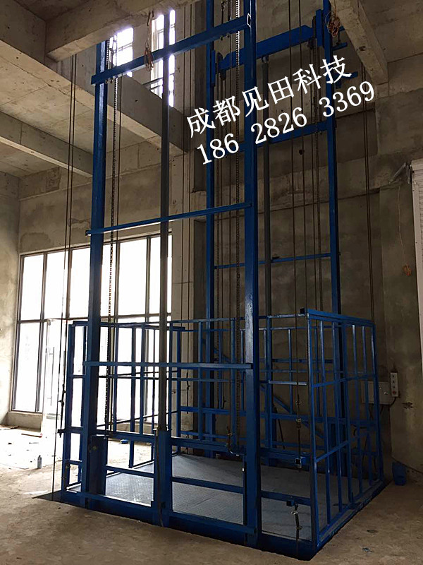 成都见田科技固定导轨式液压欧力升升降机图片展示: